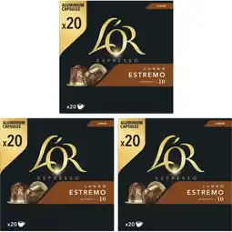 Albert Heijn L'OR Lungo Estremo koffiecups 3-pack aanbieding