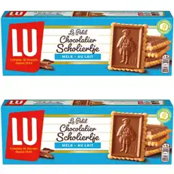 Albert Heijn LU Scholiertje Melk Koekjes 2-pack aanbieding