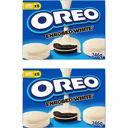 Albert Heijn Oreo enrobed white koekjes 2-pack aanbieding