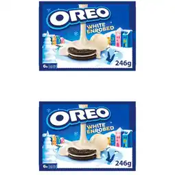 Albert Heijn Oreo enrobed white koekjes 2-pack aanbieding