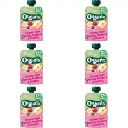 Albert Heijn Organix Bio Knijpfruit Haver 12+m 6-pack aanbieding