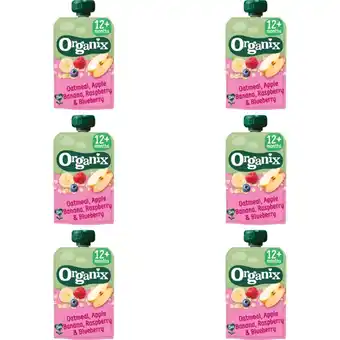 Albert Heijn Organix Bio Knijpfruit Haver 12+m 6-pack aanbieding