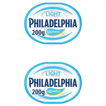 Albert Heijn Philadelphia Light Zuivelspread 2-pack aanbieding