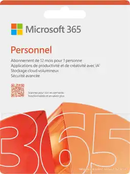 Coolblue Microsoft 365 Personal FR Abonnement 1 jaar aanbieding