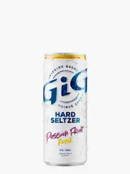 Flink GiG Hard Seltzer passionfruit 330ml aanbieding