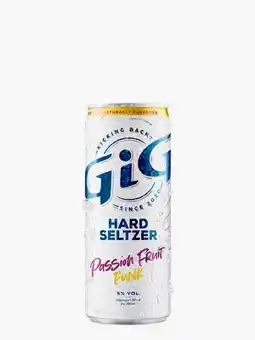 Flink GiG Hard Seltzer passionfruit 330ml aanbieding