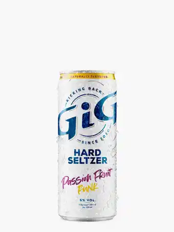 Flink GiG Hard Seltzer passionfruit 330ml aanbieding