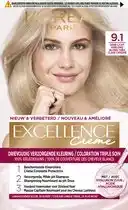 Bol.com L'Oréal Paris Excellence Crème Zeer Licht Asblond 9.1 - Permanente Haarkleuring aanbieding