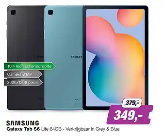 EP Samsung galaxy tab s6 lite 64gb aanbieding