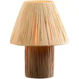 Leen Bakker Tafellamp Paper - bruin - 26,2x20x20 cm aanbieding