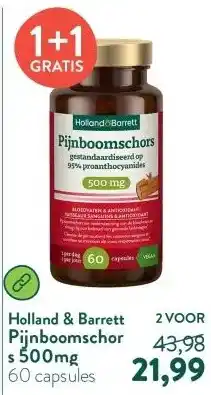Holland & Barrett Pijnboomschors 500mg aanbieding