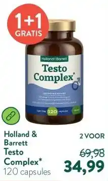 Holland & Barrett Testo Complex* aanbieding
