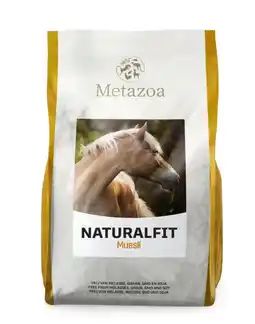 Welkoop Metazoa Naturalfit Muesli - Specialiteit - Paardenvoer - 15kg - Zak aanbieding
