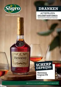 Sligro Hennessy Cognac VS aanbieding