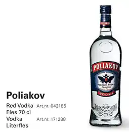 Sligro Poliakov Vodka aanbieding
