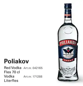 Sligro Poliakov Vodka aanbieding