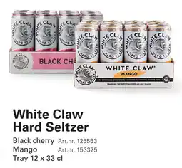 Sligro White Claw Hard Seltzer aanbieding