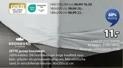 Jysk Jette jersey hoeslaken aanbieding