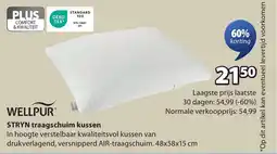 Jysk Wellpur STRYN traagschuim kussen aanbieding
