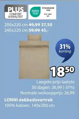 Jysk Lonni dekbedovertrek aanbieding