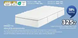 Jysk Dreamzone driva GS100 springveermatras aanbieding