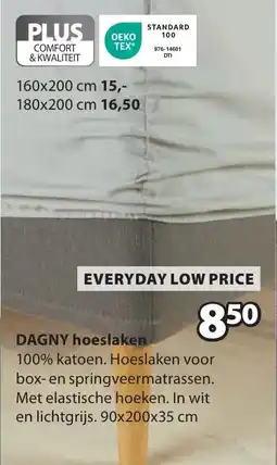 Jysk Dagny hoeslaken aanbieding