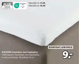 Jysk Elenora hoeslaken voor topmatras aanbieding