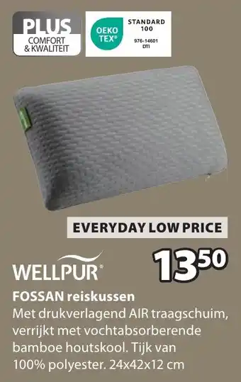 Jysk Wellpur fossan reiskussen aanbieding