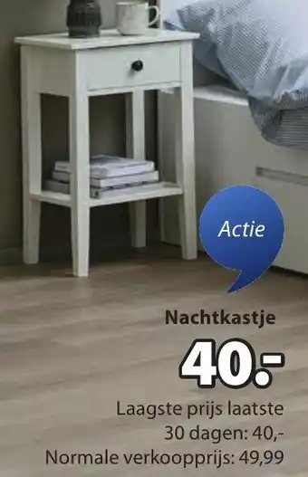 Jysk Nordby nachtkastje aanbieding