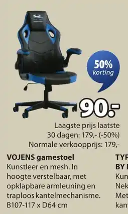 Jysk VOJENS gamestoel aanbieding