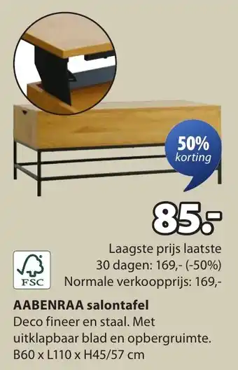 Jysk Aabenraa salontafel aanbieding