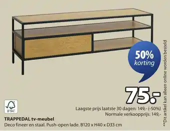 Jysk Trappedal tv-meubel aanbieding