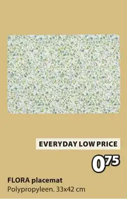 Jysk Flora placemat aanbieding