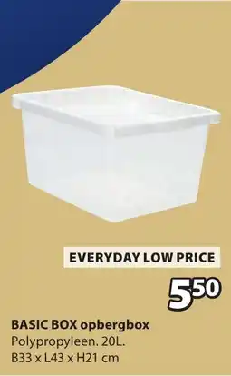Jysk Basic box opbergbox aanbieding