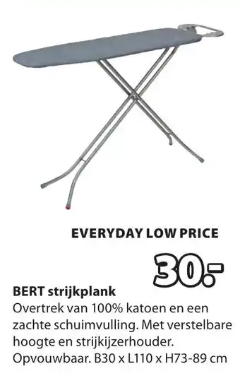 Jysk Bert strijkplank aanbieding