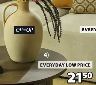 Jysk Kjartan vaas aanbieding