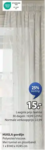 Jysk Hugla gordijn aanbieding