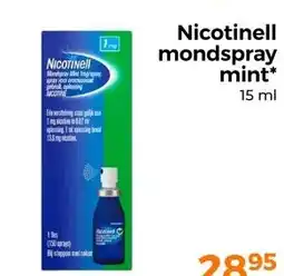 Trekpleister Nicotinell mondspray mint aanbieding