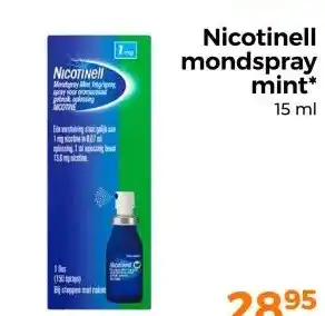 Trekpleister Nicotinell mondspray mint aanbieding
