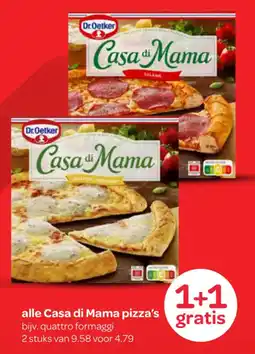 Spar Casa di Mama pizza's aanbieding