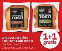 Spar Voorverpakte The Tosti Club tosti's aanbieding