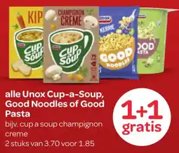 Spar Unox Cup-a-Soup, Good Noodles of Good Pasta aanbieding