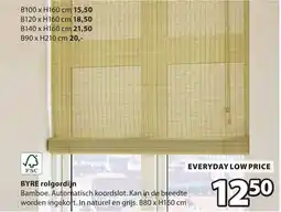Jysk Byre rolgordijn aanbieding