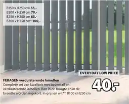 Jysk Feragen verduisterende lamellen aanbieding
