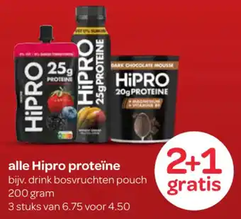 Spar Hipro proteïne aanbieding