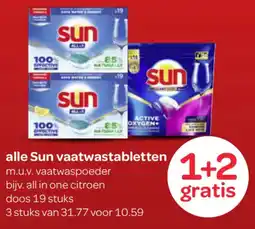 Spar Sun vaatwastabletten aanbieding