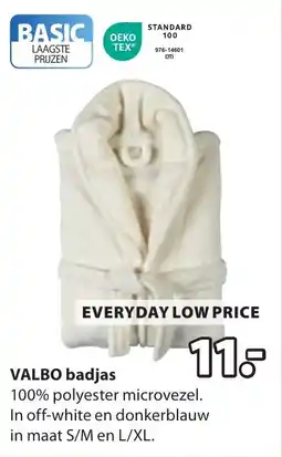 Jysk Valbo badjas aanbieding