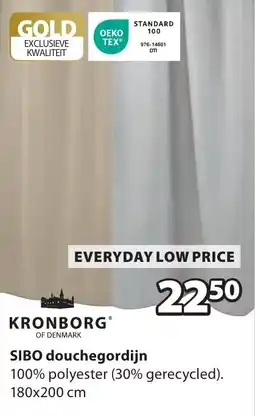 Jysk Sibo douchegordijn aanbieding