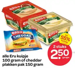 Spar Eru kuipje of cheddar plakken aanbieding