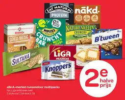 Spar A-merken tussendoor multipacks aanbieding